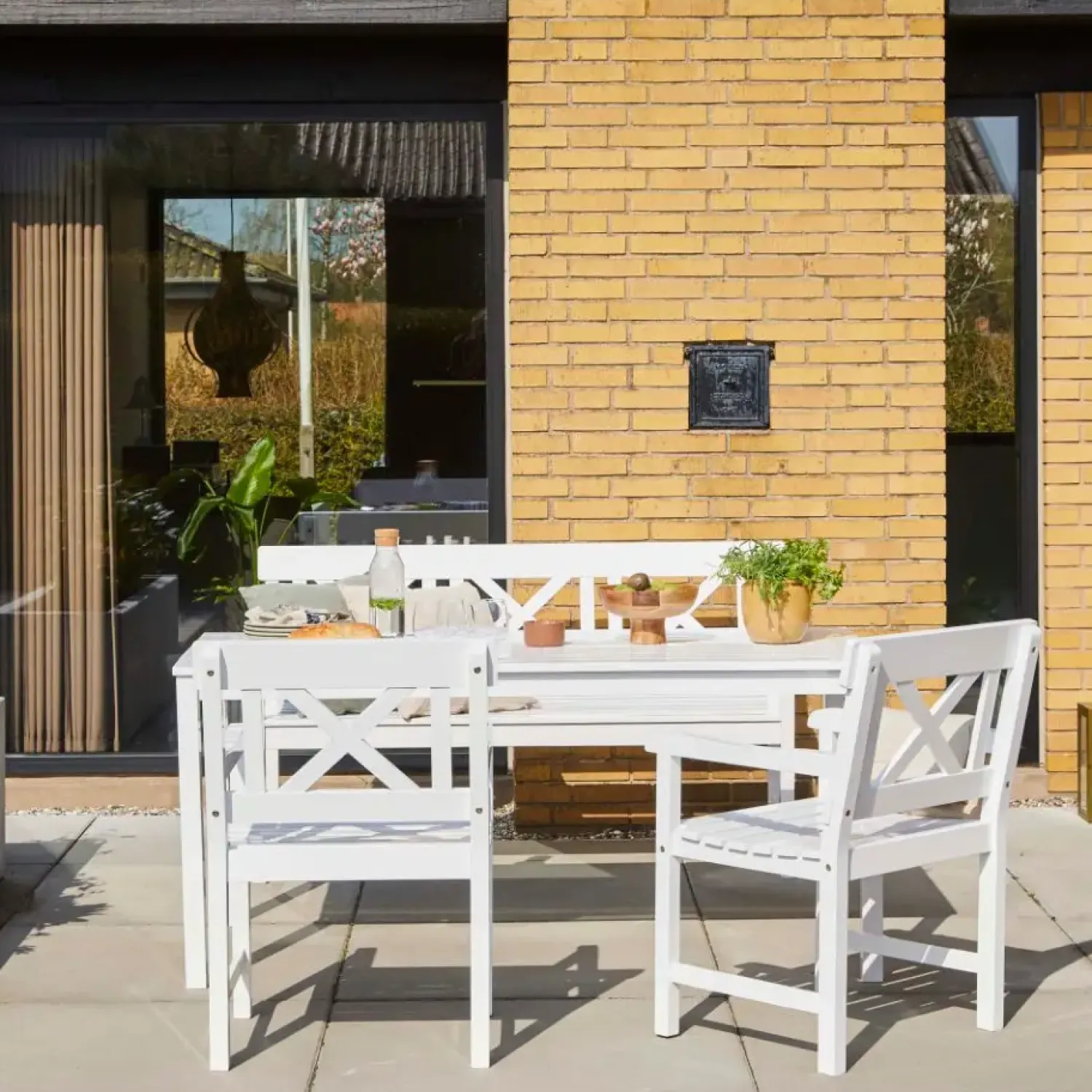 - Havemøbelsæt - Sofiero møbelsæt, hvid*Cinas Clearance