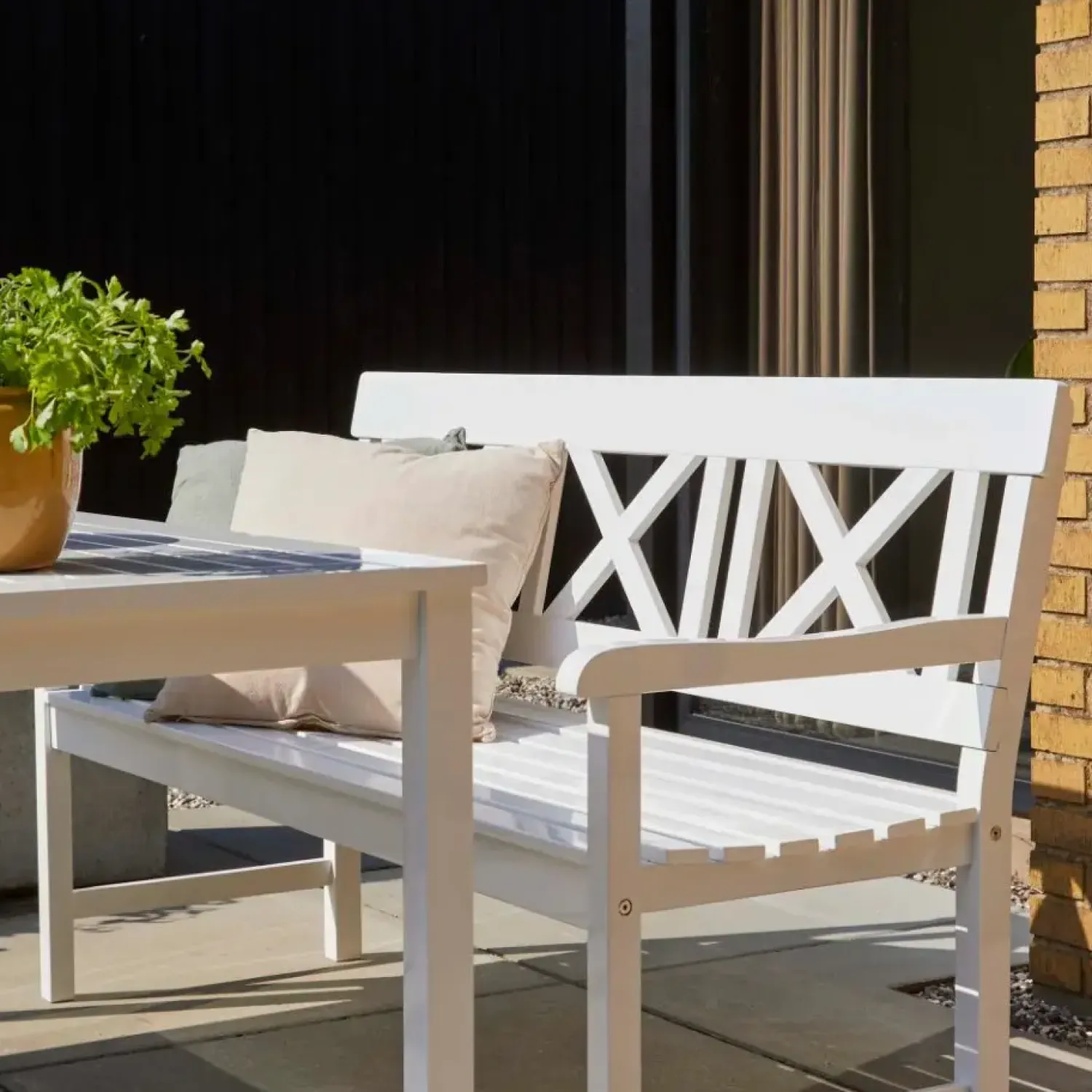 - Havemøbelsæt - Sofiero møbelsæt, hvid*Cinas Clearance