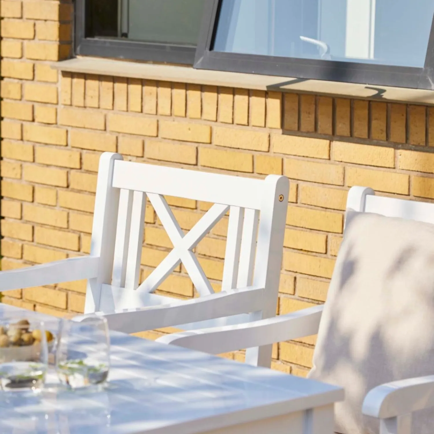 - Havesæt - Rosenborg møbelsæt, hvid*Cinas Clearance