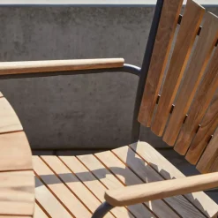 - Havestol - Ellen stol antracit/teak*Cinas Discount