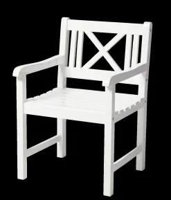 - Havestol - Rosenborg stol i hvid mahogni*Cinas Outlet