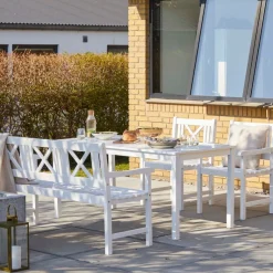 - Havestol - Rosenborg stol i hvid mahogni*Cinas Outlet