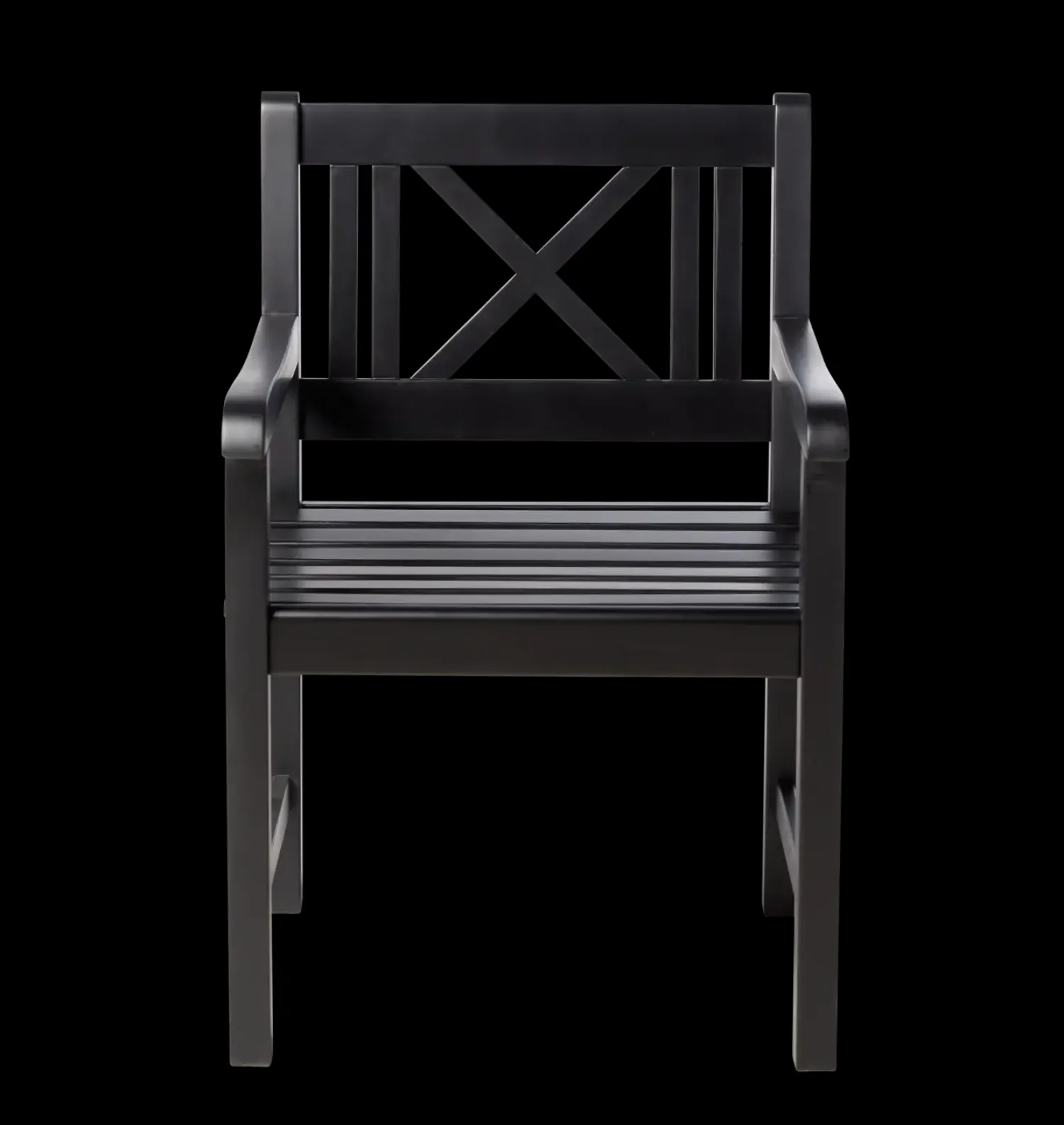 - Havestol - Rosenborg stol mat sort*Cinas Outlet