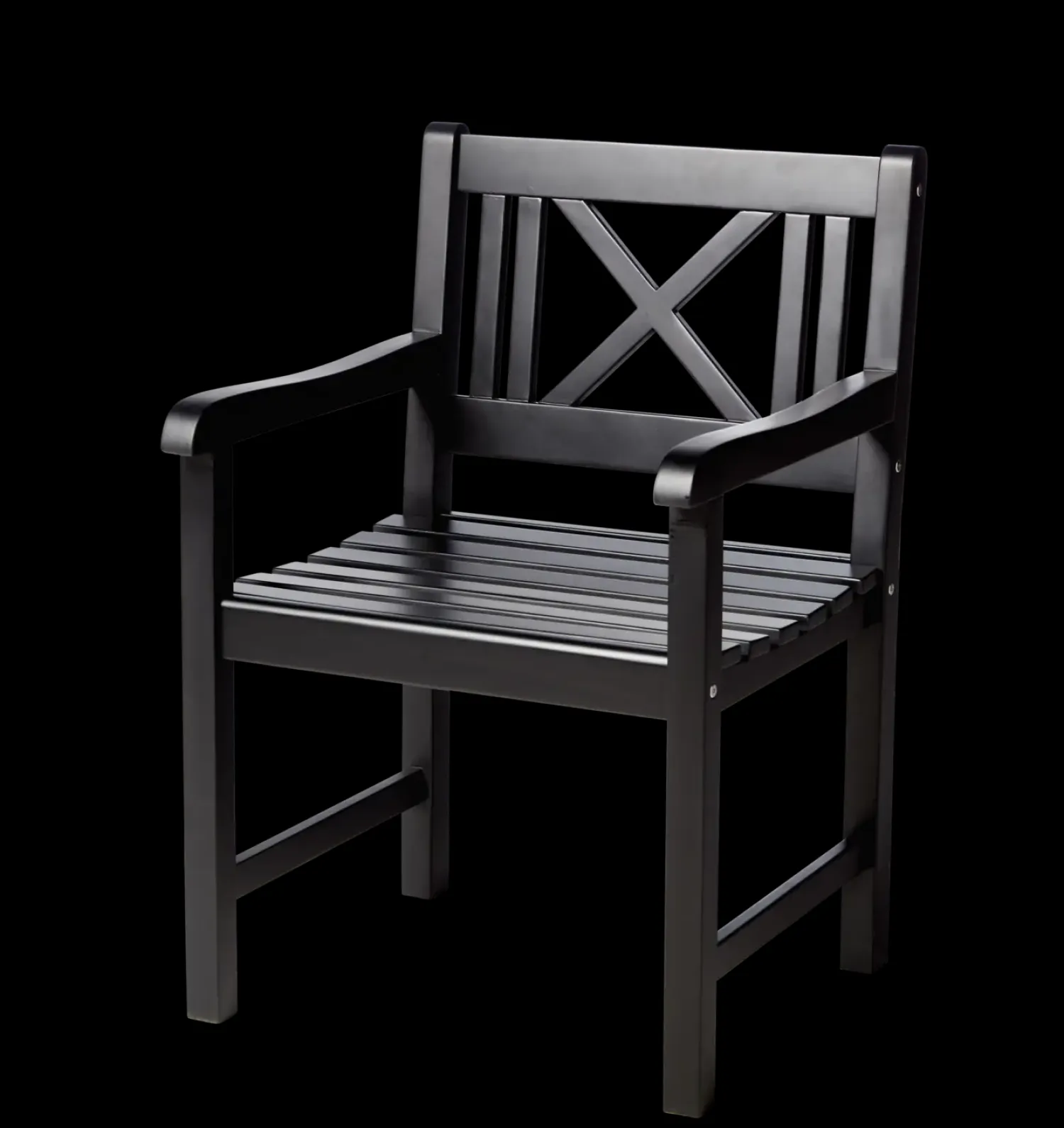 - Havestol - Rosenborg stol mat sort*Cinas Outlet