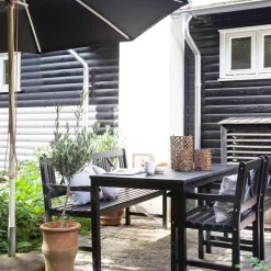 - Havestol - Rosenborg stol mat sort*Cinas Outlet