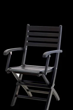 - Havestol -York foldestol i mat sort mahogni*Cinas Online