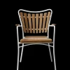 - Havstol - Ellen stol hvid aluminium og teak*Cinas Discount