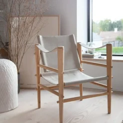 - Noble Safari stol lys med melange canvas^Cinas Sale