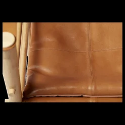 - Noble Safari stol lys med lysebrun læder^Cinas Discount