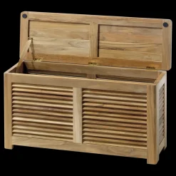 - Opbevaringsbænk, Teak, 90x30x48 cm^Cinas Outlet