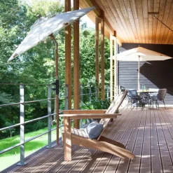 - Parasol (balkon) Ø1,8m off white polyester dug*Cinas Online