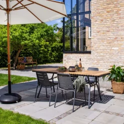 - Pomino Parasol Ø 3,3m off-white olefin dug*Cinas Best