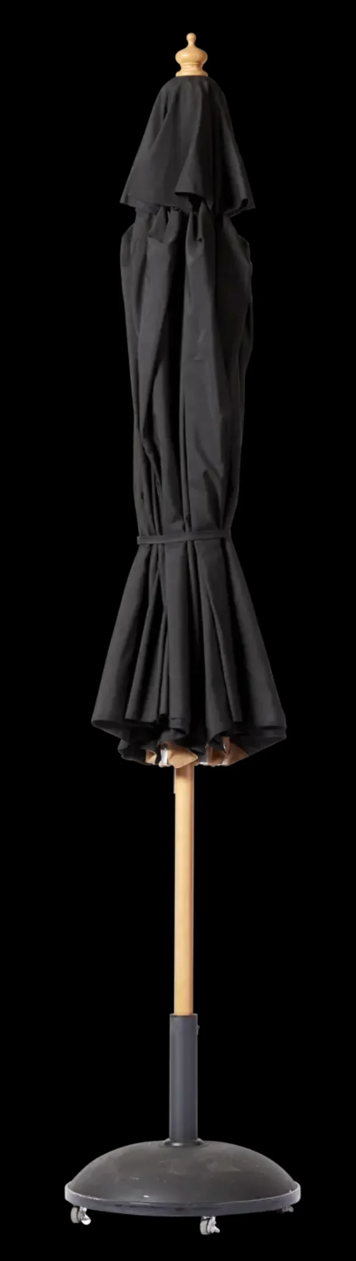 - Pomino Parasol Ø3,3m Sort olefin dug^Cinas New