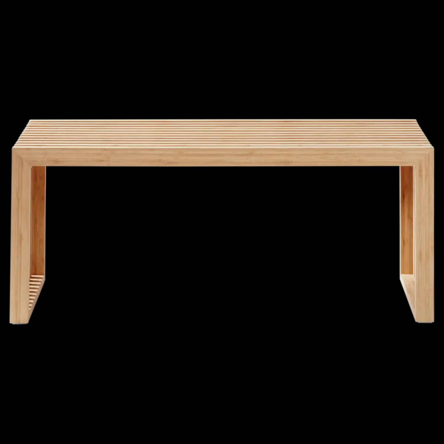 - Rib bænk 104x35cm bambus^Cinas Clearance