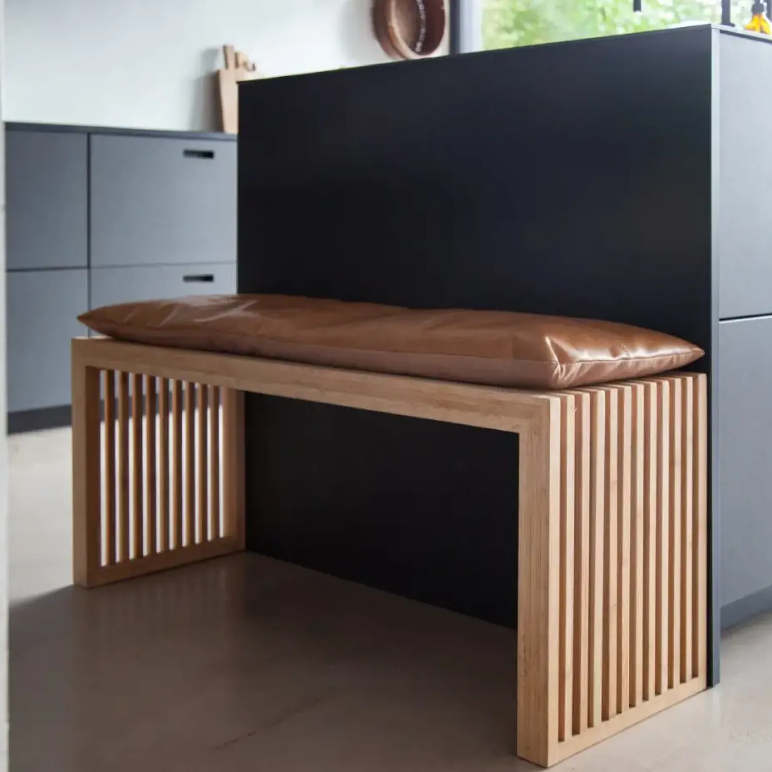 - Rib bænk 104x35cm bambus^Cinas Clearance