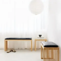 - Rib 2-pers bænk 73x35x43cm bambus*Cinas Online