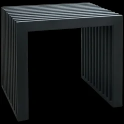 - Rib skammel 45x35cm mahogni mat sort^Cinas Best