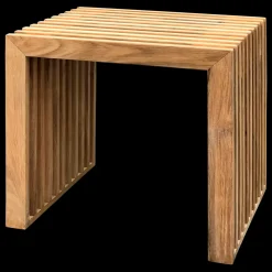 - Rib skammel 45x35cm teak*Cinas Sale