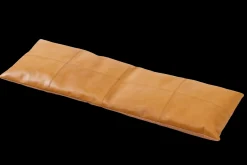 - Siddepude til 3-personers Rib bænk lysebrun læder, 104 x 35 cm*Cinas Discount