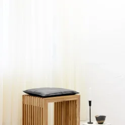 - Siddepude til Rib stool sort læder^Cinas New