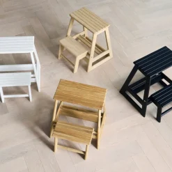 - Skala trappestige 2-trin teak^Cinas