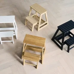 - Skala trappestige 2-trin bambus*Cinas New