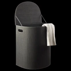 - Vasketøjskurv, sort papir*Cinas Outlet