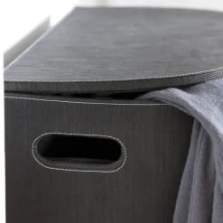 - Vasketøjskurv, sort papir*Cinas Outlet