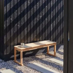 - Vega bænk 120x40cm teak*Cinas Outlet