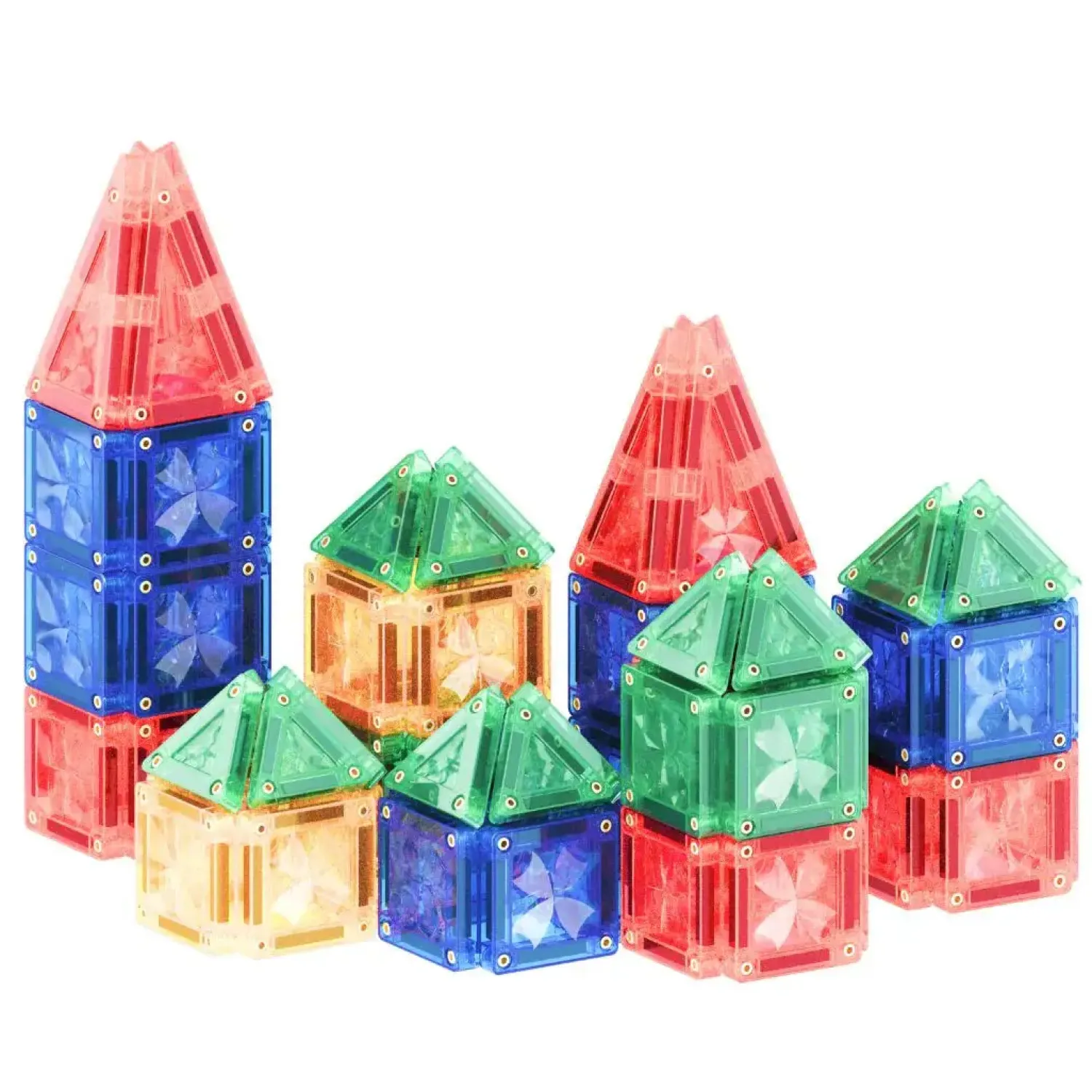 - Magnetlegetøj - Mini Tiles Pack Intense - 28 dele*Cleverclixx Outlet