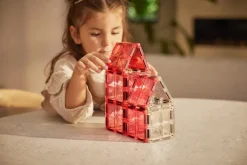 - Magnetlegetøj - Glitter Tiles Pack Transparent - 16 dele*Cleverclixx Hot