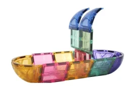 - Magnetlegetøj - Small Curved Pack Pastel - 34 dele*Cleverclixx Best