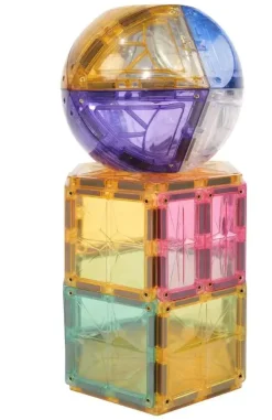 - Magnetlegetøj - Small Curved Pack Pastel - 34 dele*Cleverclixx Best