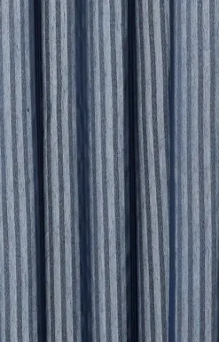 - Badeforhæng - Lines shower curtain w/tape 220 cm - Mørk blå*Compliments