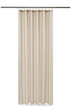 - Badeforhæng - Lines shower curtain w/eyelets 220 cm - Linen^Compliments Outlet