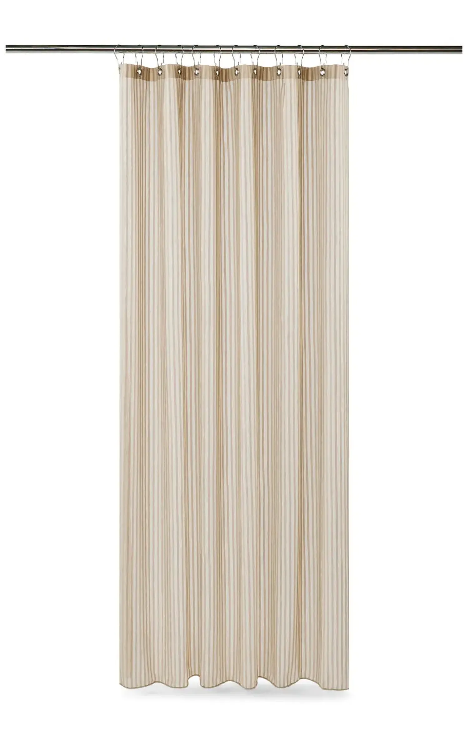 - Badeforhæng - Lines shower curtain w/eyelets 220 cm - Linen^Compliments Outlet