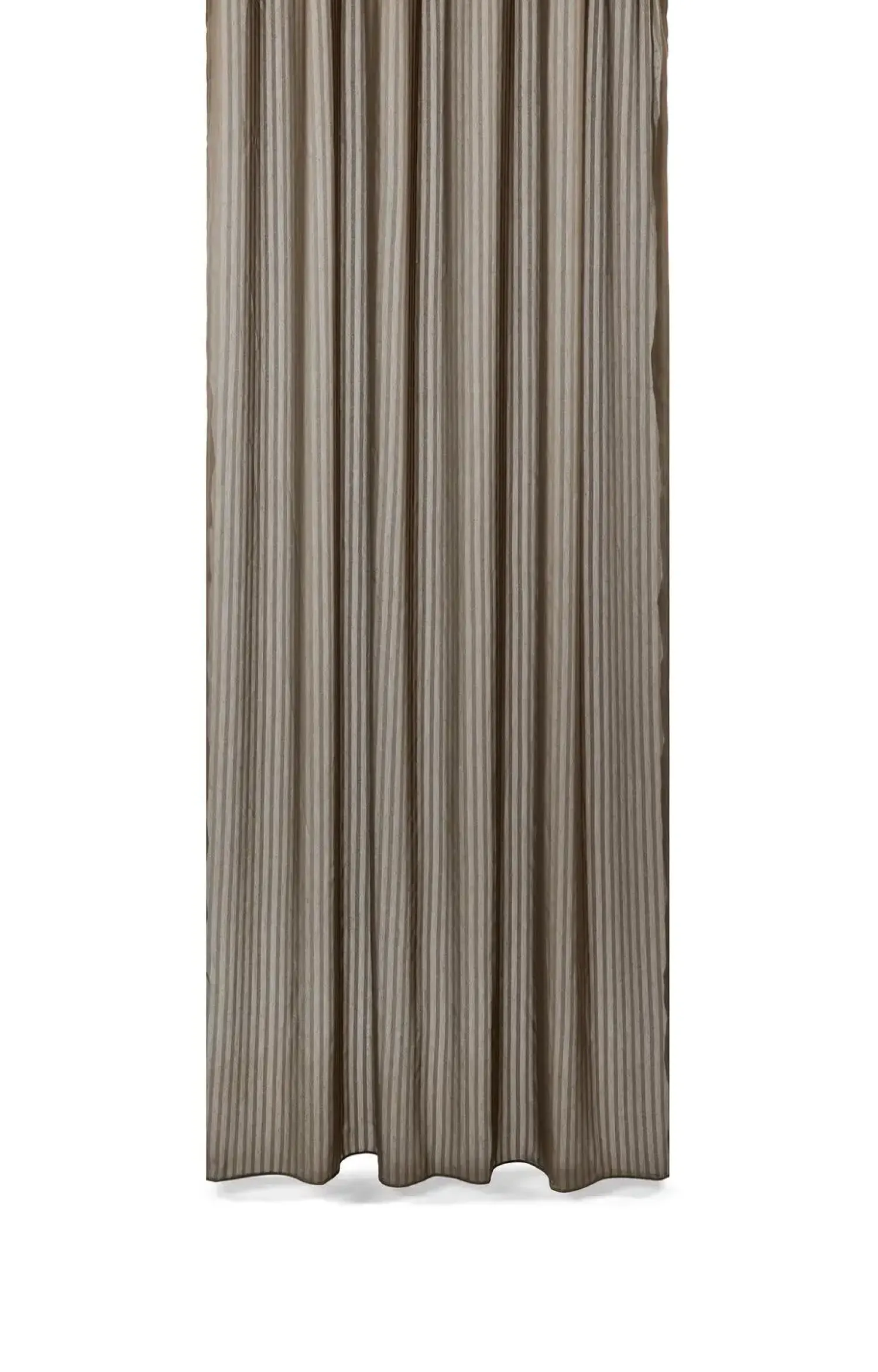 - Badeforhæng - Lines shower curtain w/tape 220 cm - Brun^Compliments Online