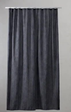 - Badeforhæng - Pine shower curtain w/tape 200 cm - Mørk grå*Compliments New