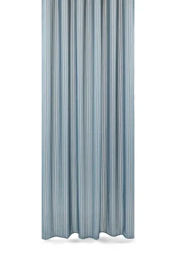 - Badeforhæng - Lines shower curtain w/tape 200 cm - Sea blue*Compliments Best