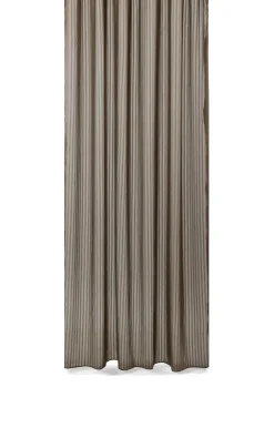 - Badeforhæng - Lines shower curtain w/tape 200 cm - Brun*Compliments Sale