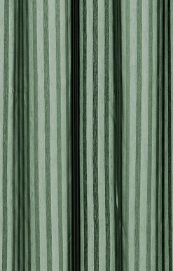 - Badeforhæng - Lines shower curtain w/eyelets 220 cm - Skovgrøn*Compliments New