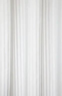 - Badeforhæng - Lines shower curtain w/eyelets 220 cm - Lys grå*Compliments New