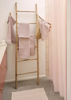 - Badeforhæng - Lines shower curtain w/tape 200 cm - Rose^Compliments