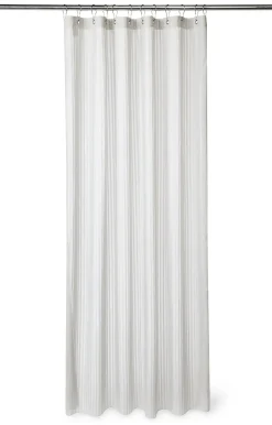 - Badeforhæng - Lines shower curtain w/eyelets 200 cm - Lys grå*Compliments Clearance