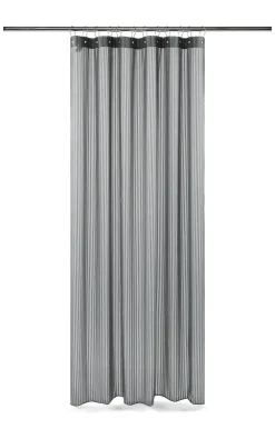 - Badeforhæng - Lines shower curtain w/eyelets 220 cm - Grå^Compliments Hot