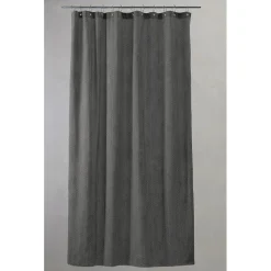 - Badeforhæng - Pine shower curtain w/eyelets 220 cm - Mørk grå^Compliments Outlet