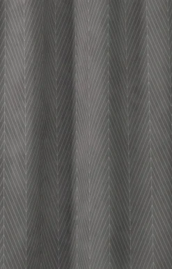 - Badeforhæng - Pine shower curtain w/eyelets 220 cm - Mørk grå^Compliments Outlet