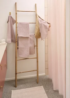 - Badeforhæng - Lines shower curtain w/tape 220 cm - Rose*Compliments Sale