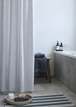 - Badeforhæng - Lino shower curtain w/eyelets 200 cm - Grå*Compliments Best