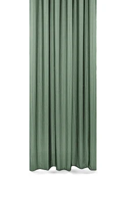 - Badeforhæng - Lines shower curtain w/tape 220 cm - Skovgrøn*Compliments Online